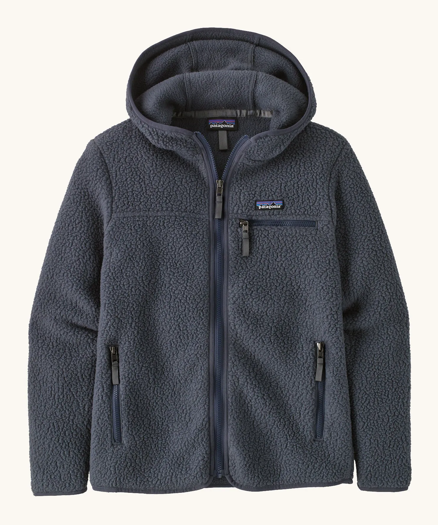 Patagonia Women's Retro Pile Fleece Hoody Jacket - Smolder Blue