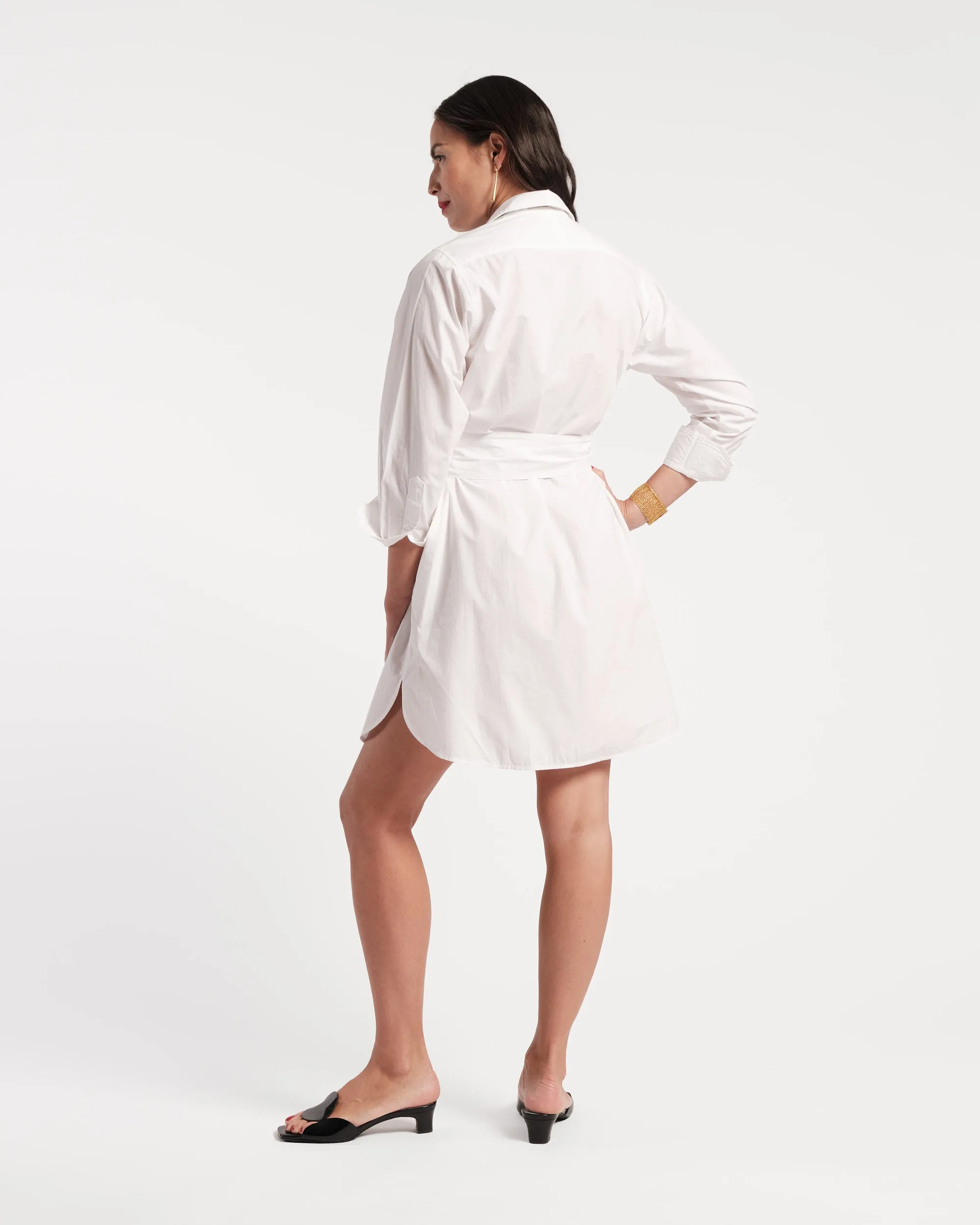 Perfect Mini Shirtdress Cotton Poplin White