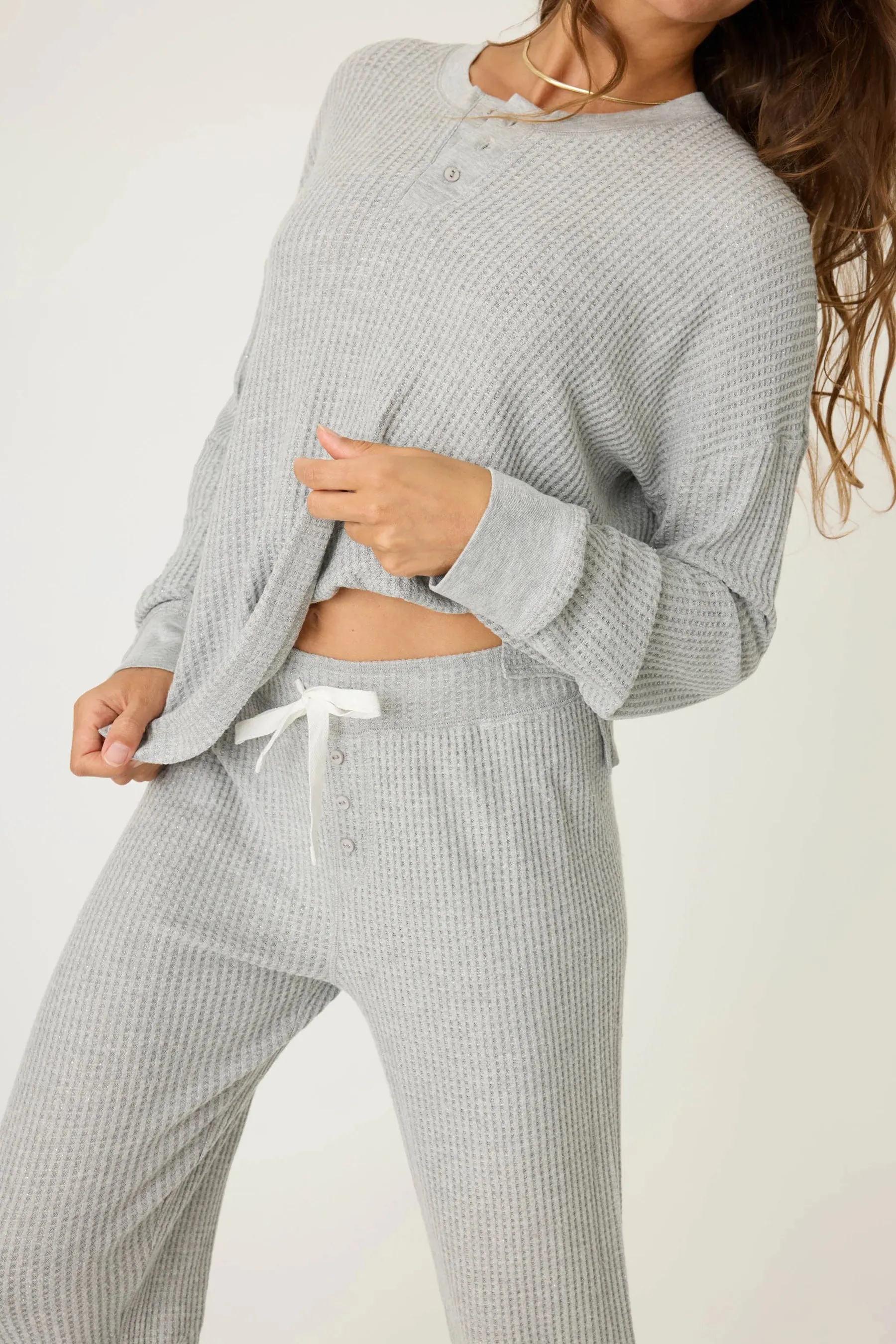 PJ Ski Jammies Waffle Thermal Set