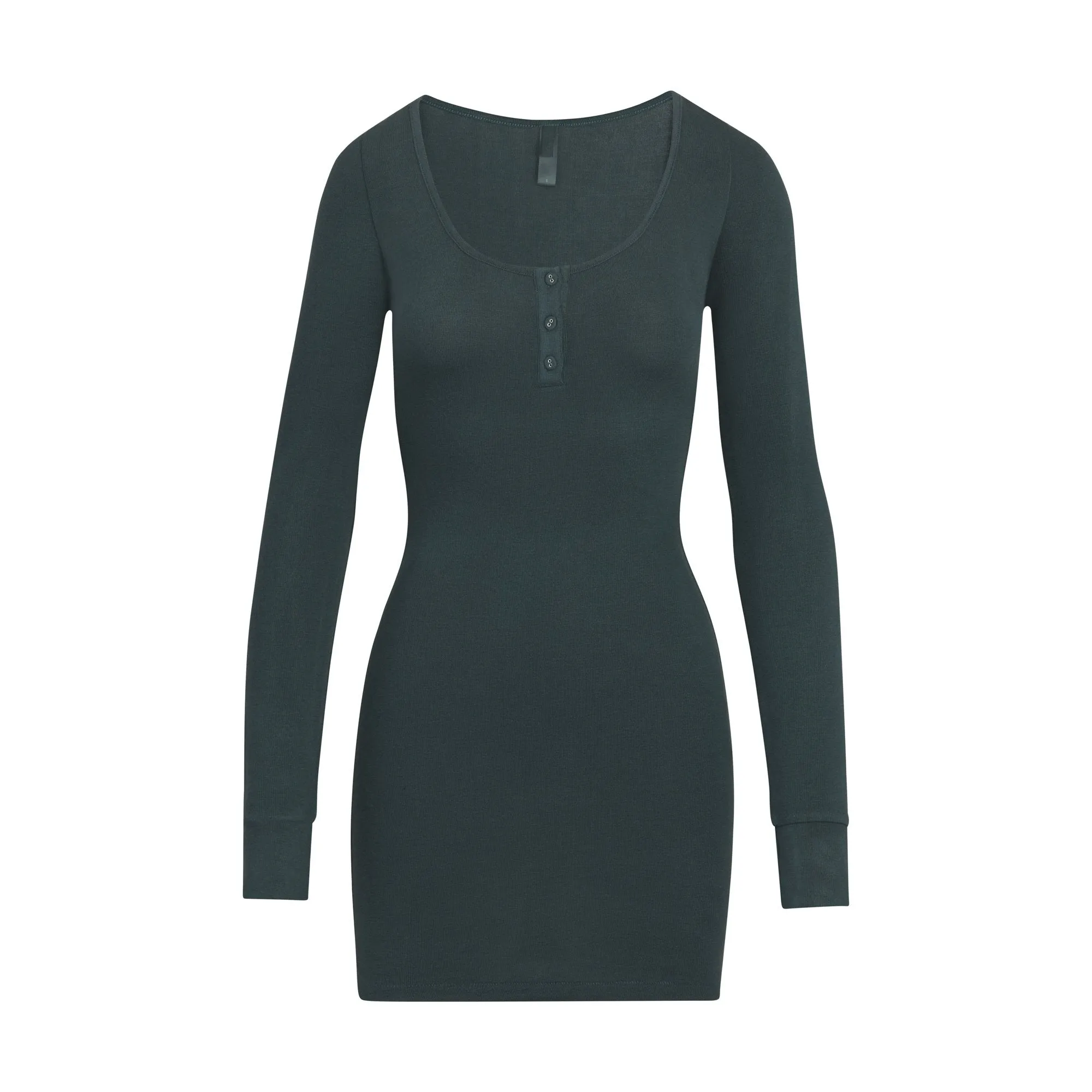 PJ SLEEP HENLEY DRESS | DEEP SEA