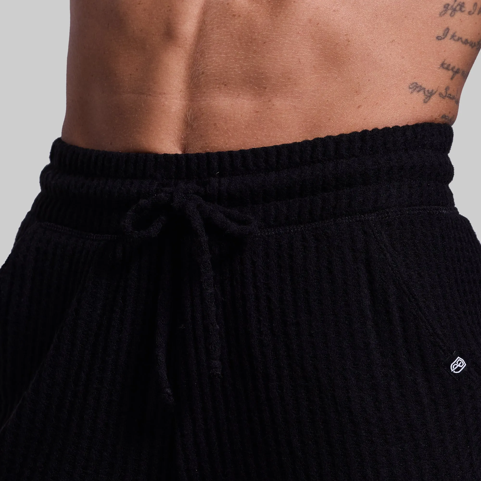 R and R Waffle Lounge Pant (Black)