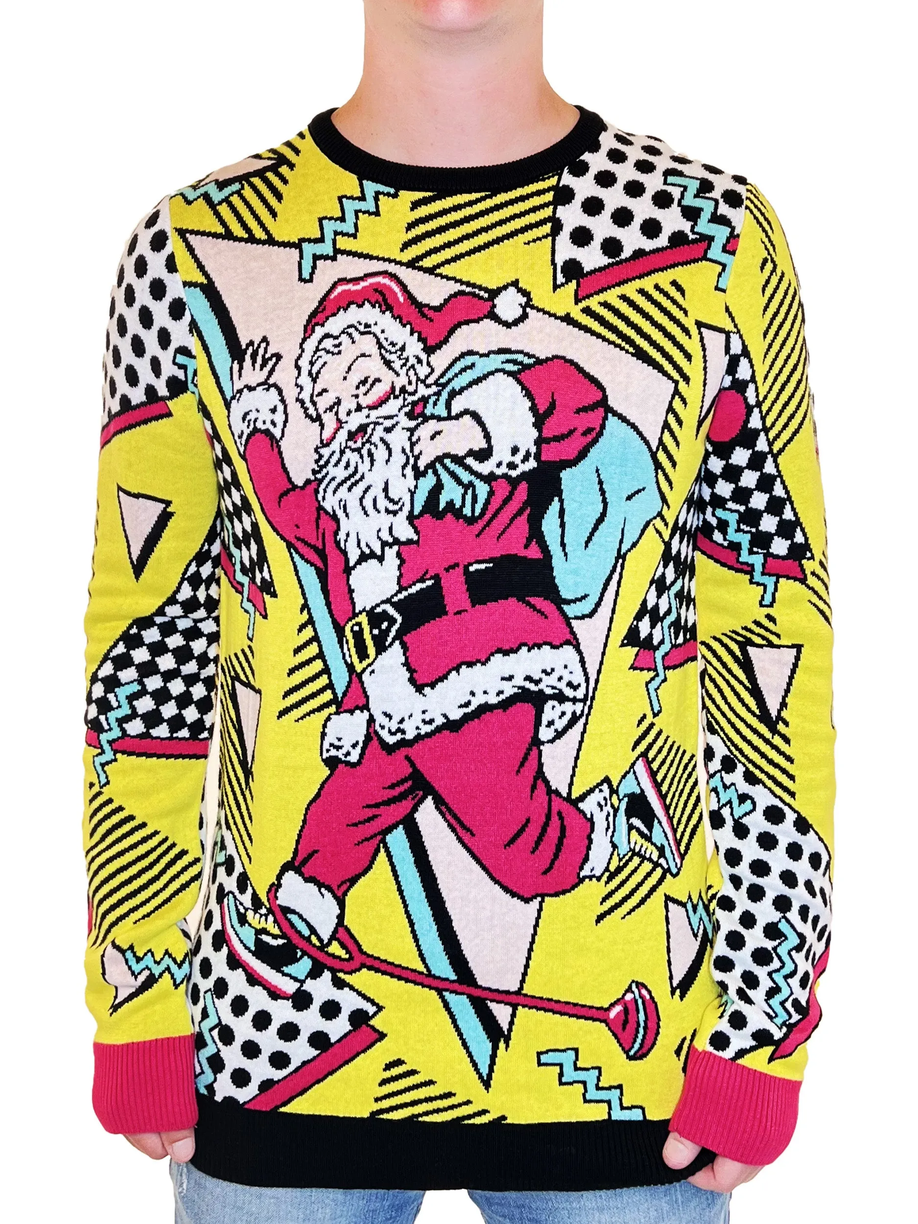 Retro Santa | Ugly Christmas Sweater For Men & Women | Unisex Sizing