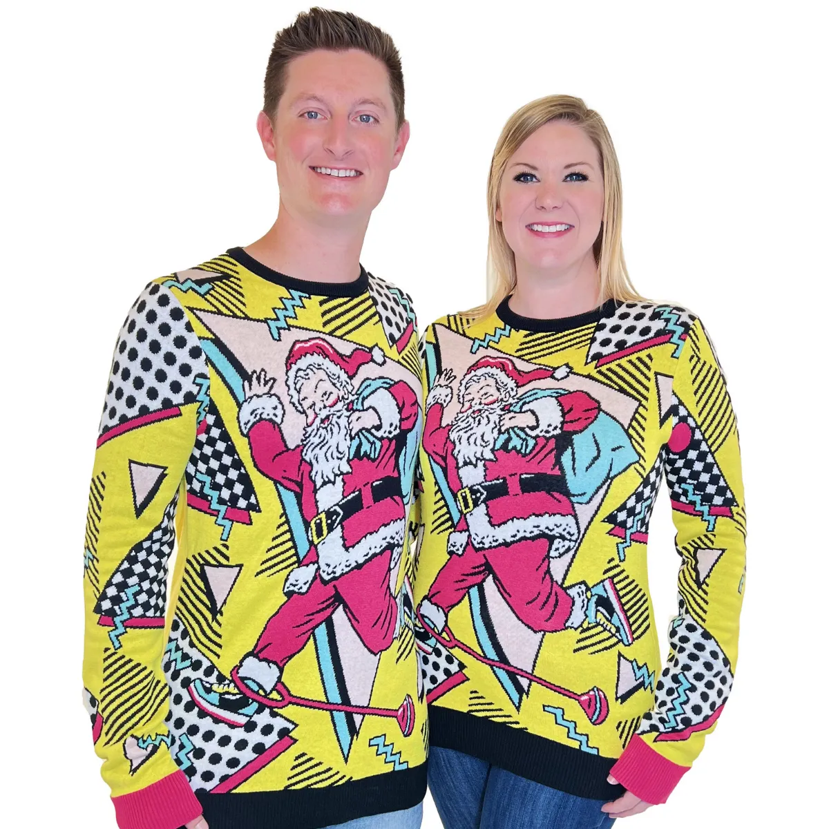 Retro Santa | Ugly Christmas Sweater For Men & Women | Unisex Sizing