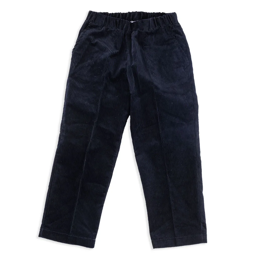 Robert Navy Kids Elastic Corduroy Pants