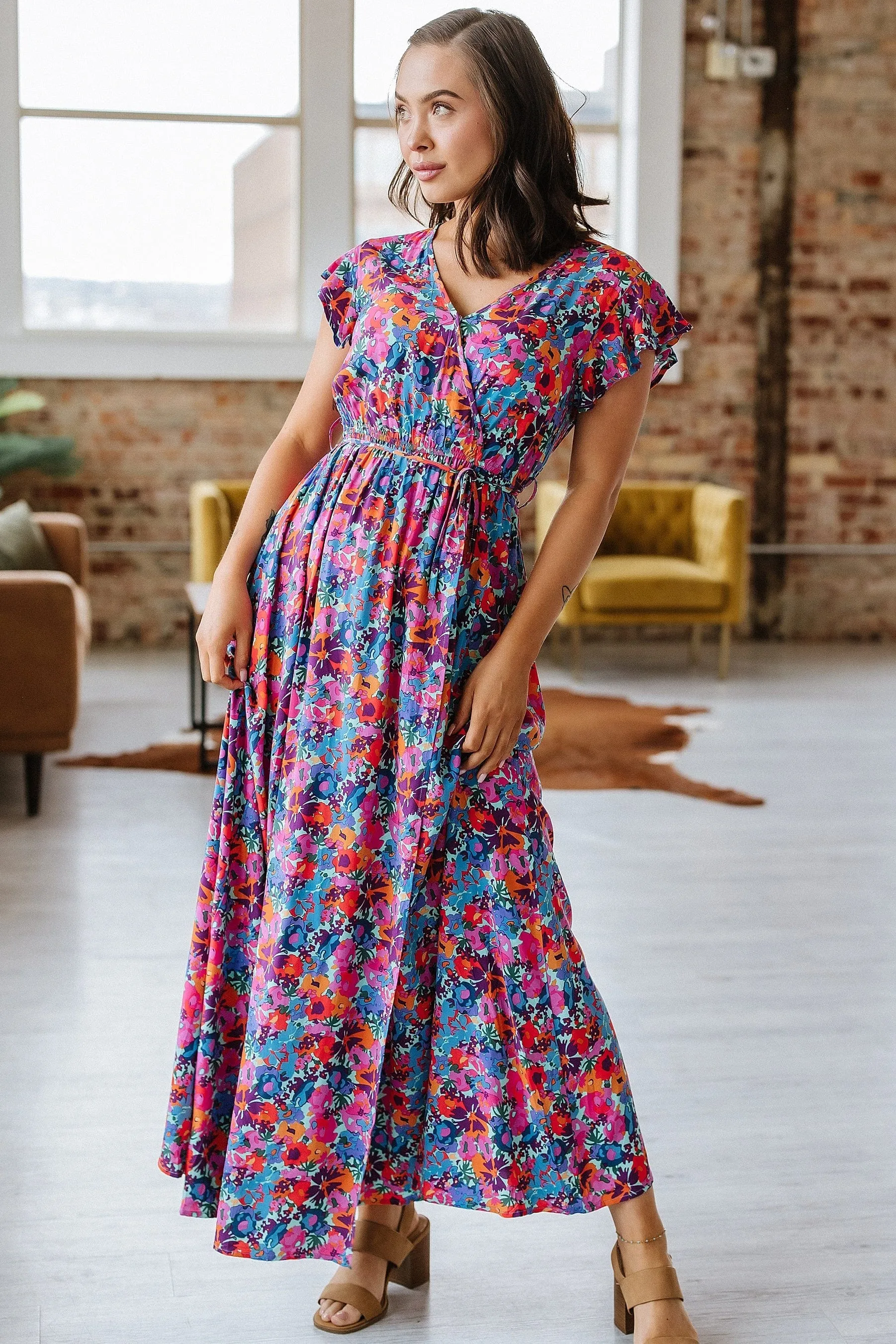 SALE - Perez Floral Print Maxi Dress | S-XL