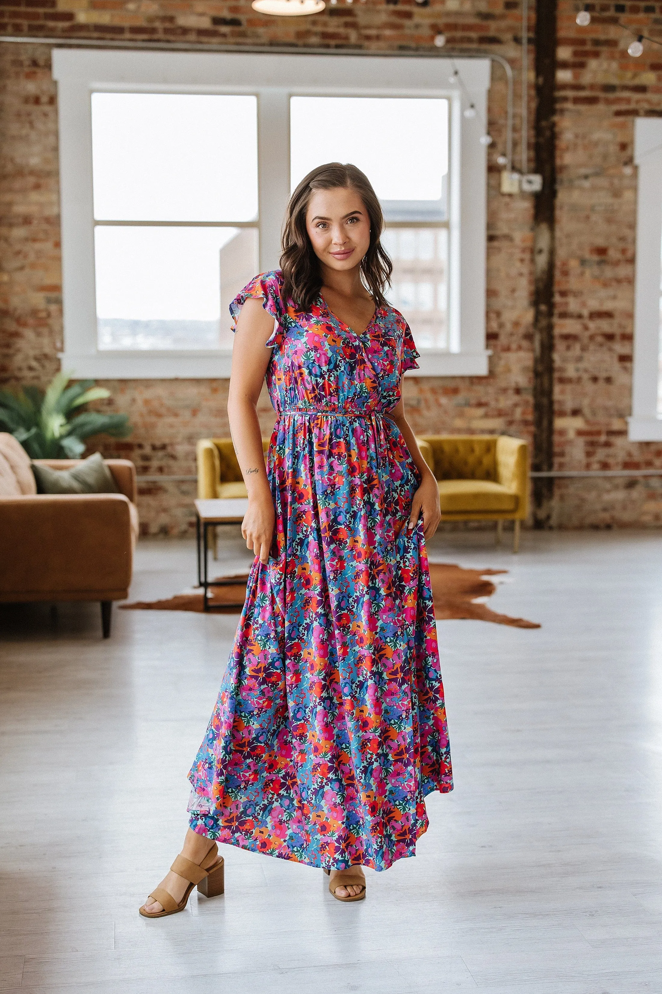 SALE - Perez Floral Print Maxi Dress | S-XL