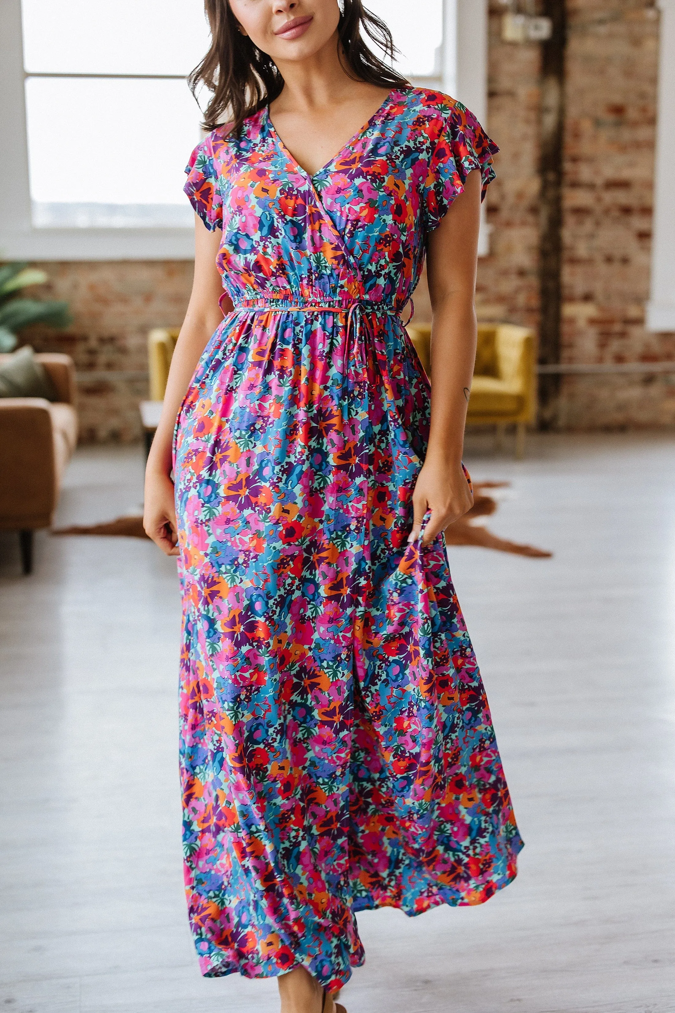 SALE - Perez Floral Print Maxi Dress | S-XL