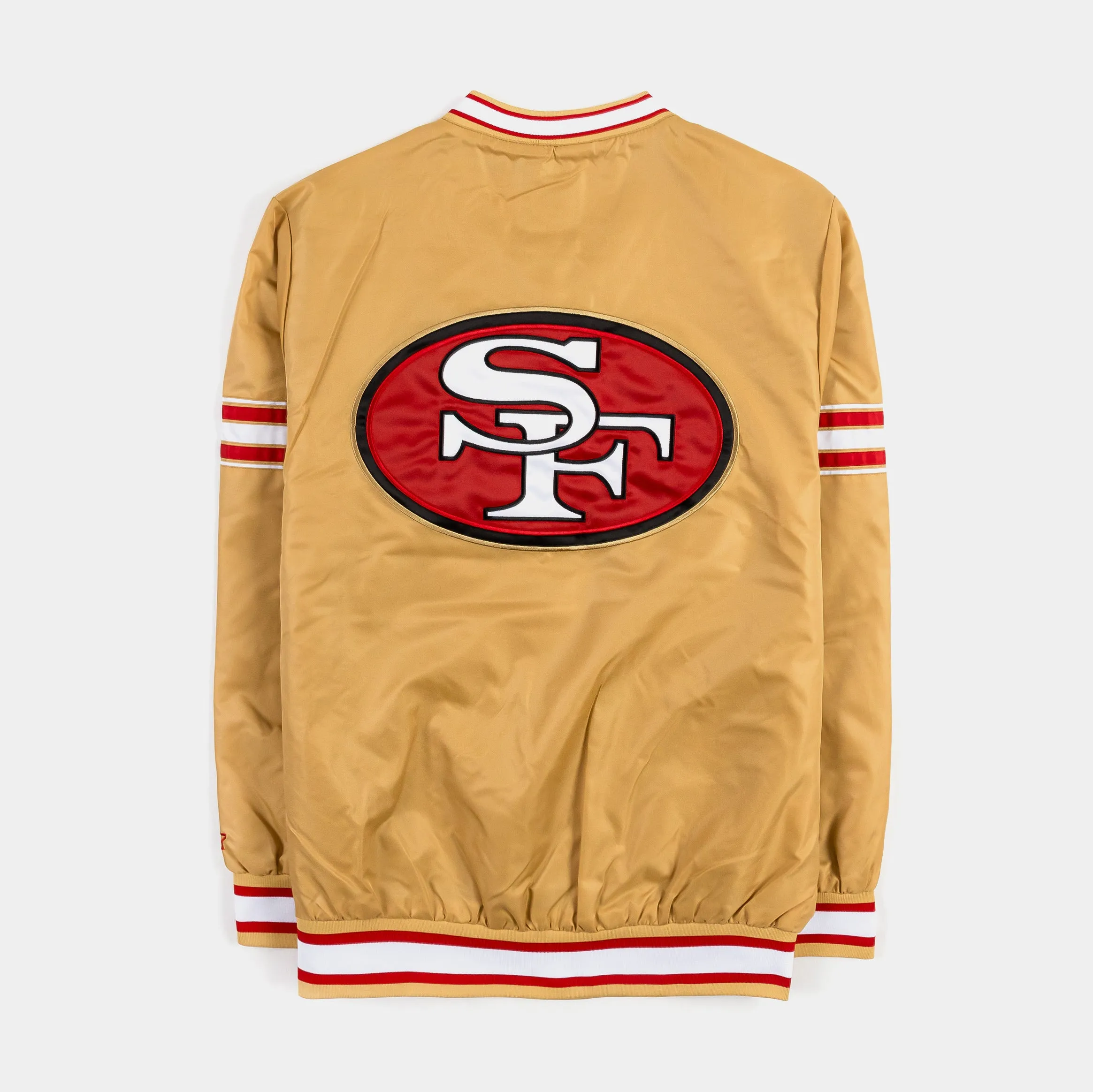 San Francisco 49ers Renegade Nylon Pullover Windbreaker Mens Jacket (Gold)