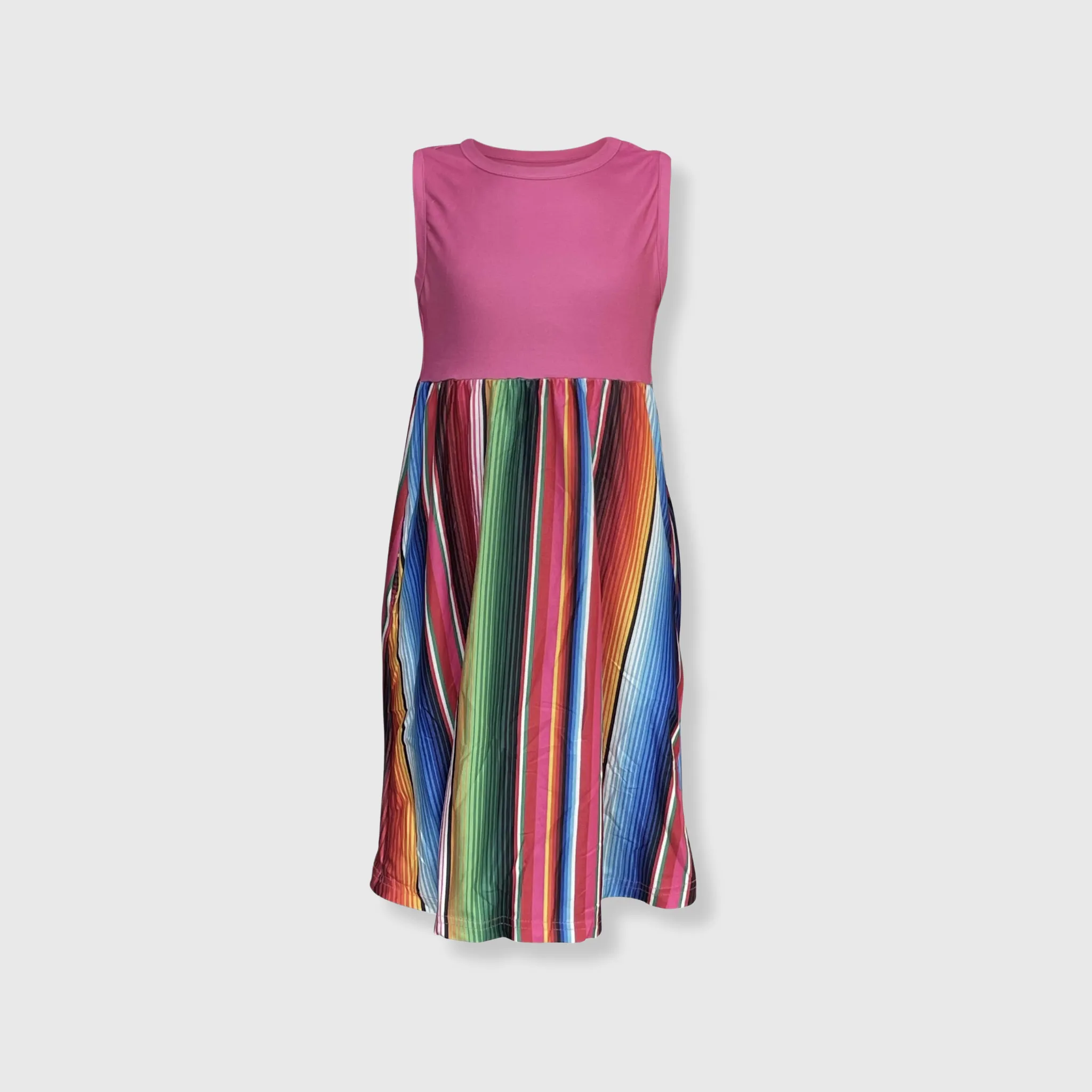 Serape Pink Maxi Dress Kids