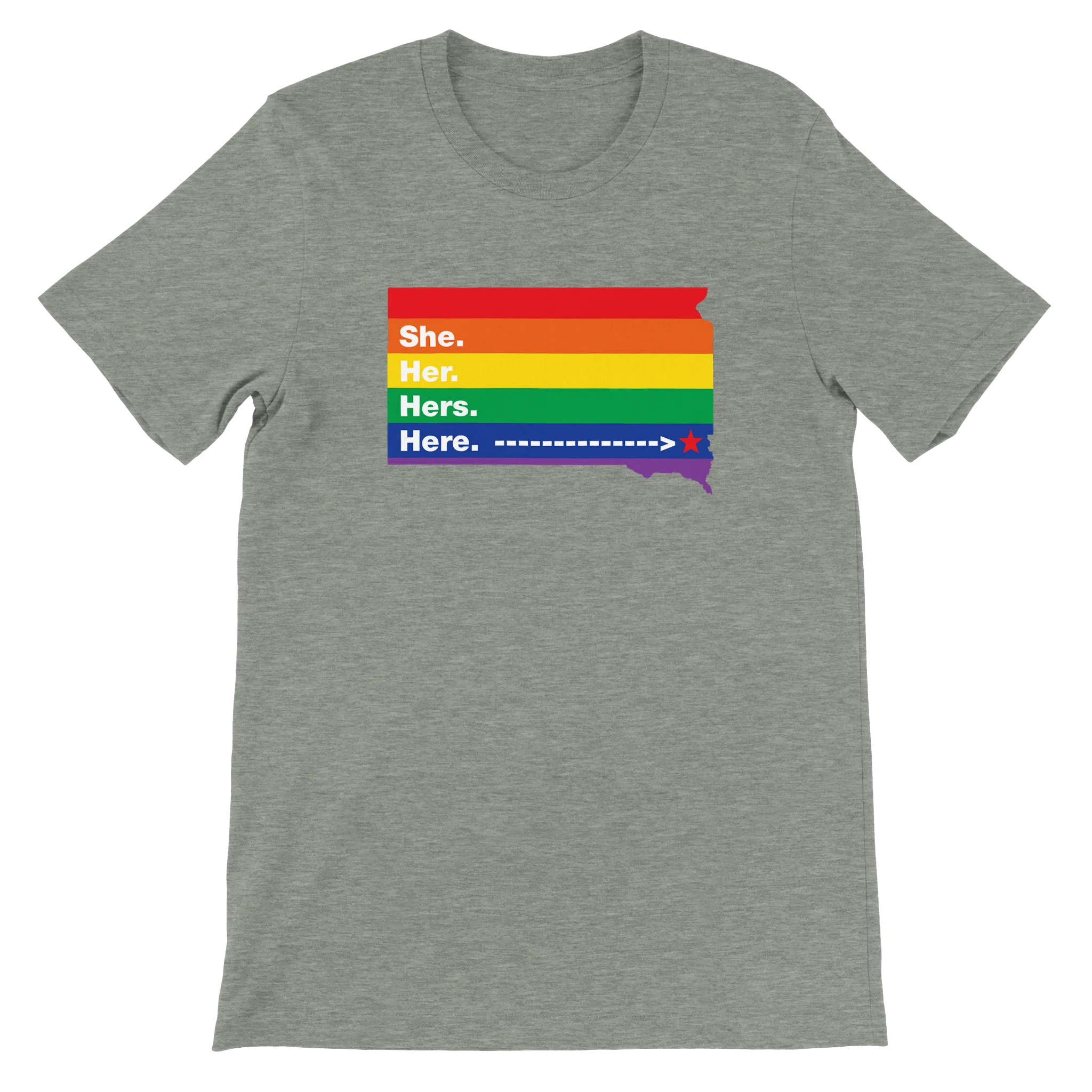 She/Her/Hers/Here SoDak Shirt