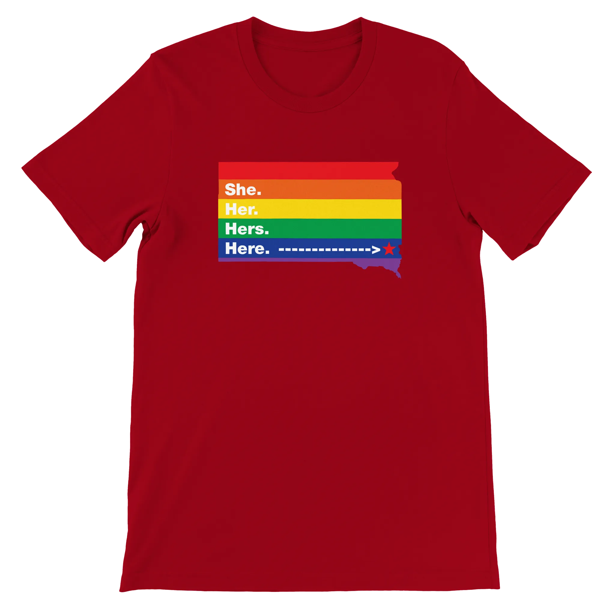 She/Her/Hers/Here SoDak Shirt