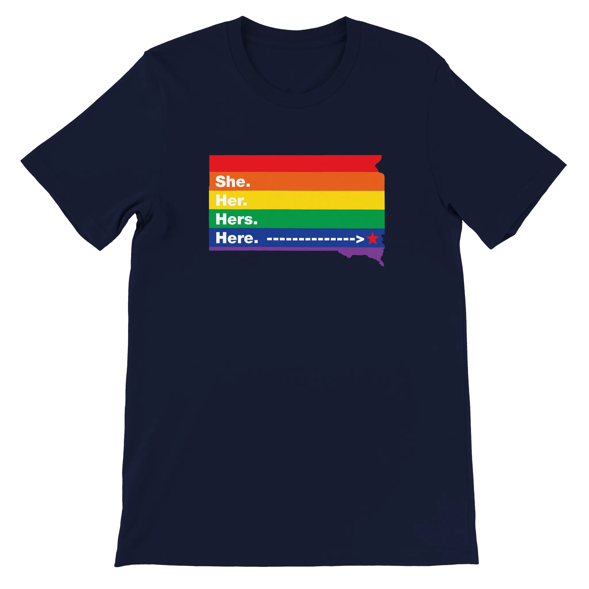 She/Her/Hers/Here SoDak Shirt