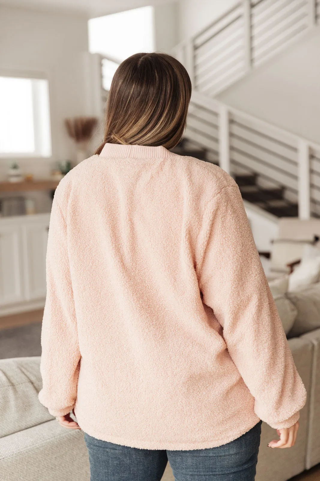 Start The Trend Cardigan Jacket in Blush