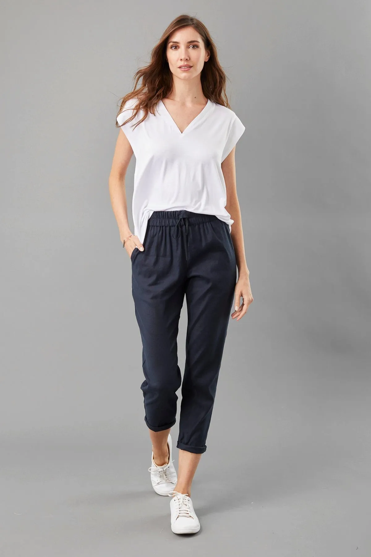 Stretch Linen Jogger