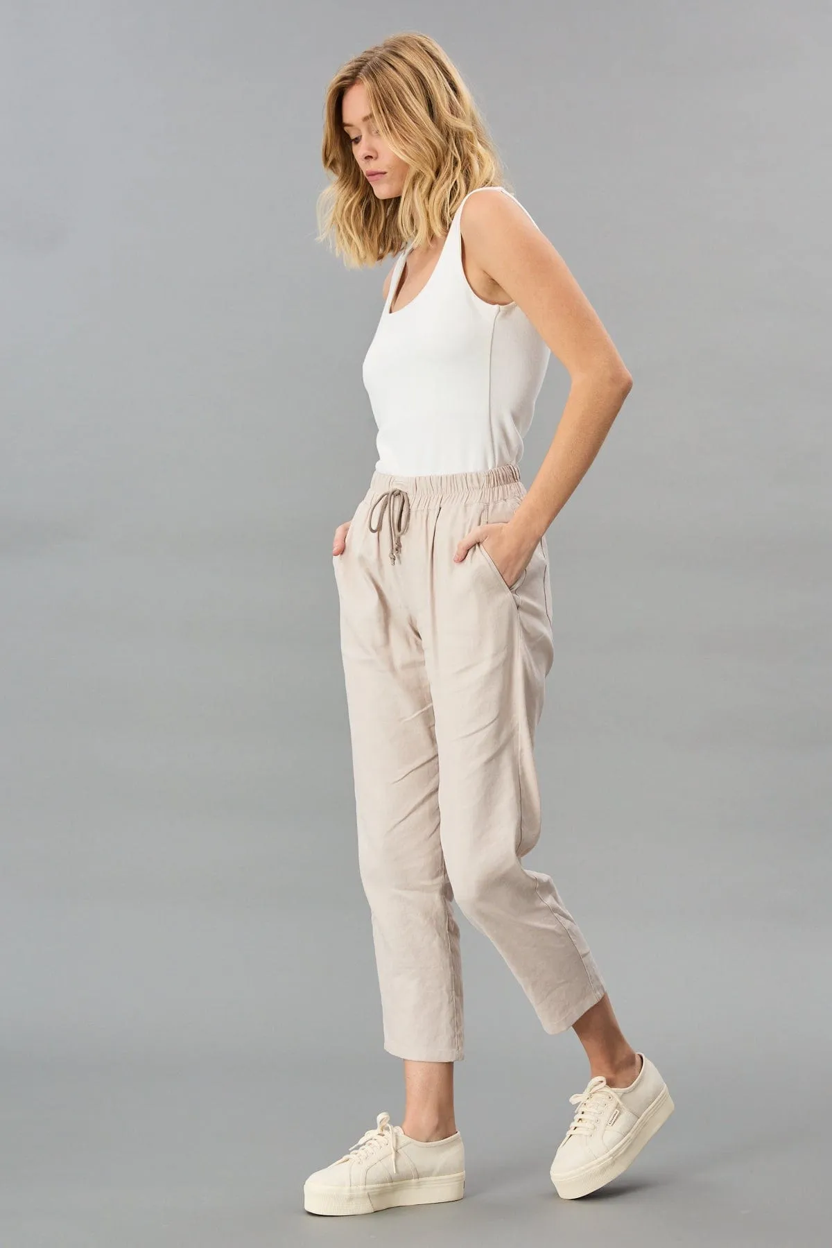 Stretch Linen Jogger