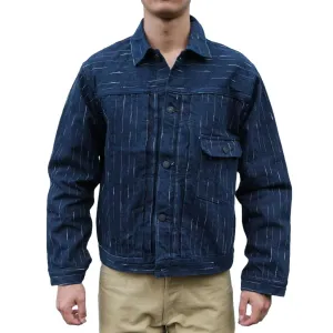 Studio D'Artisan Indigo "Rain" Kasuri Selvedge Jacket