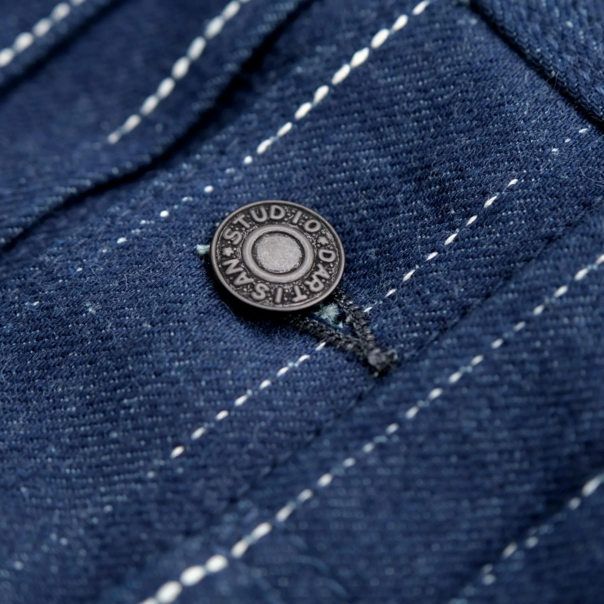 Studio D'Artisan Indigo "Rain" Kasuri Selvedge Jacket