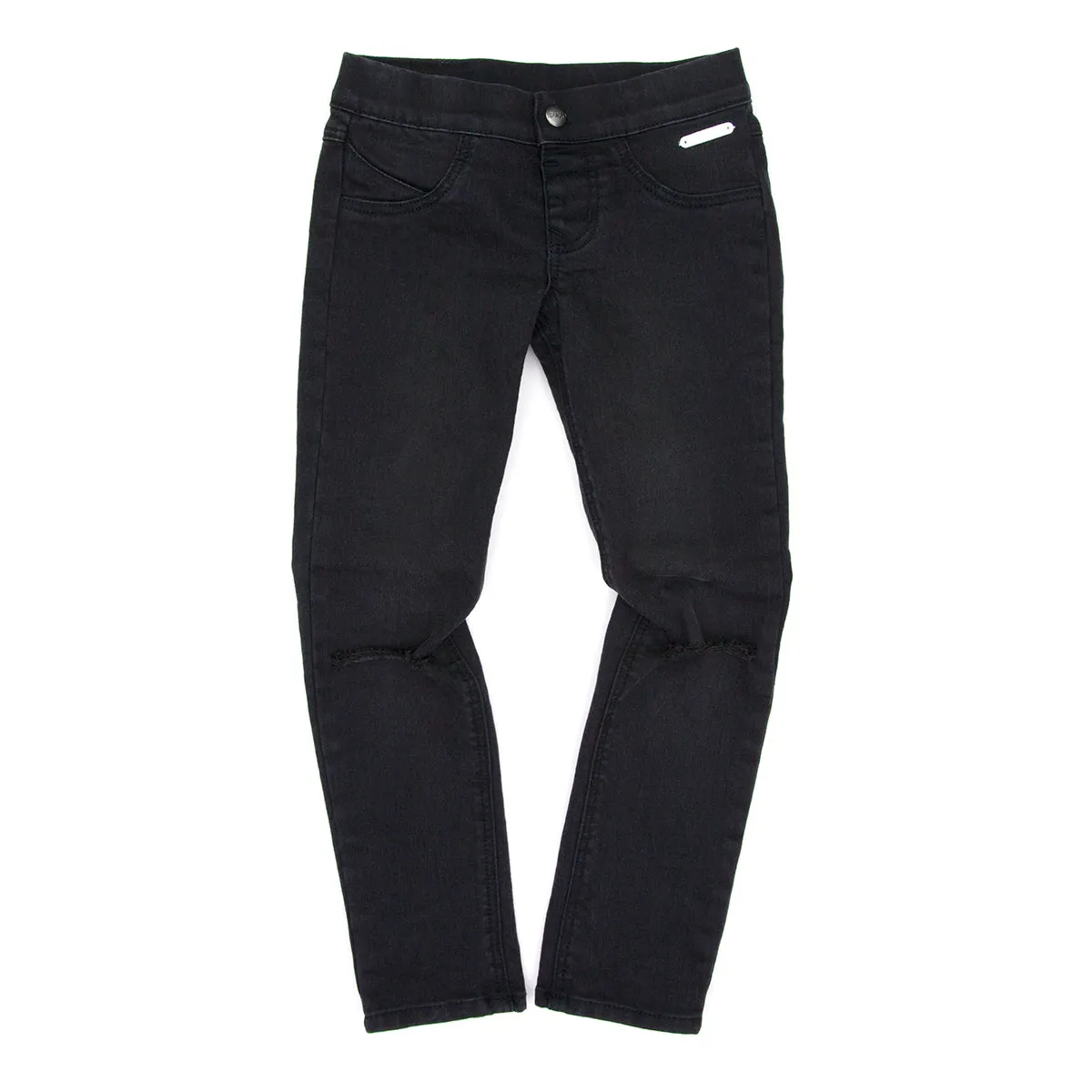 Sudo Sunday Yoga Denim Jean-Slashed Black