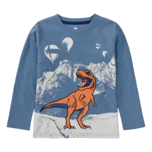 Tea T-Rex & Mountains Graphic Tee