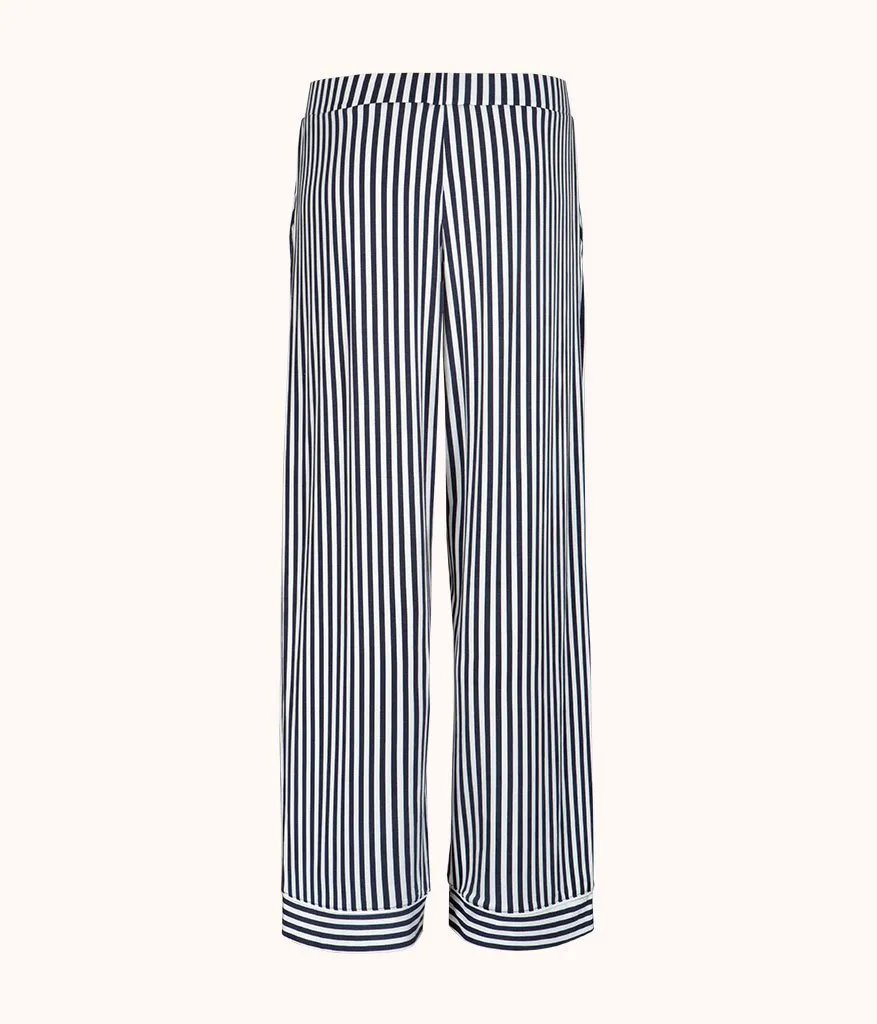 The All-Day Lounge Pant - Print: Mini Stripe Print