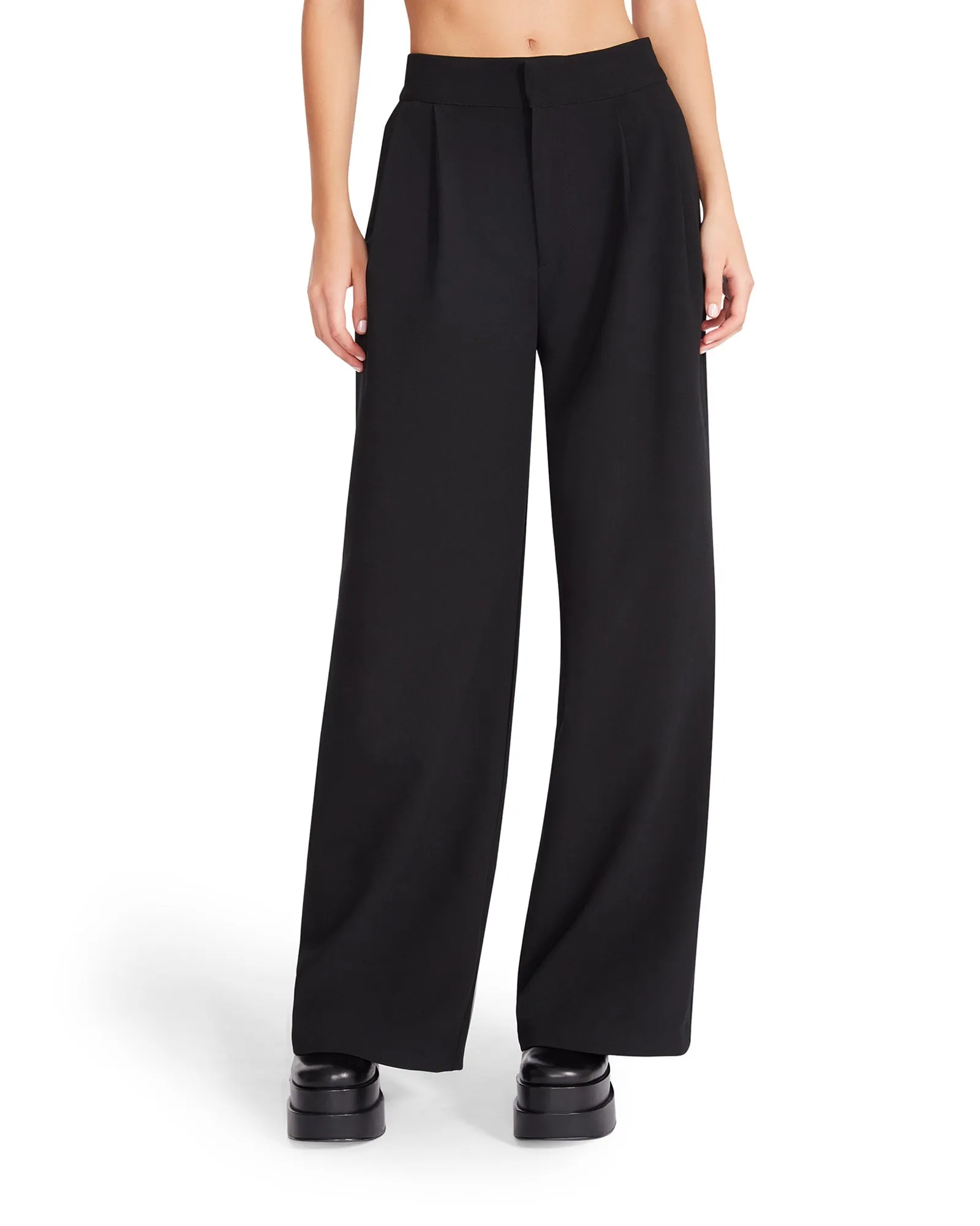 The Isabella Wide Leg Pant - Black