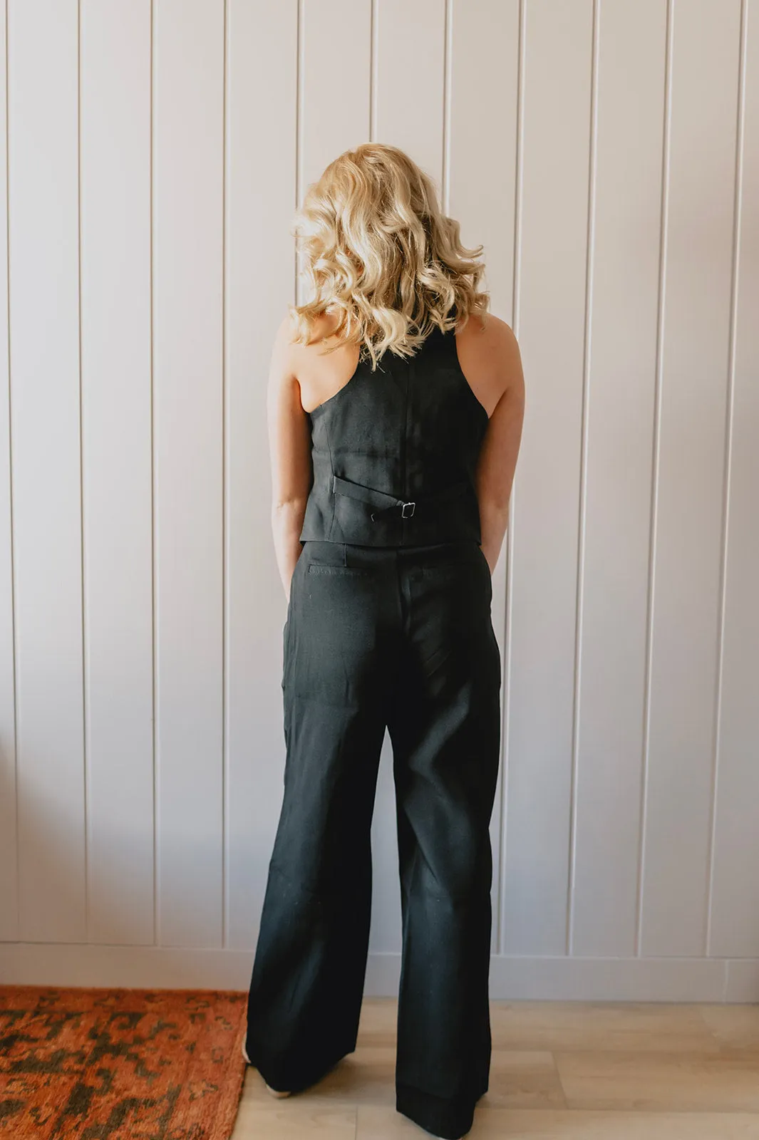 The Isabella Wide Leg Pant - Black