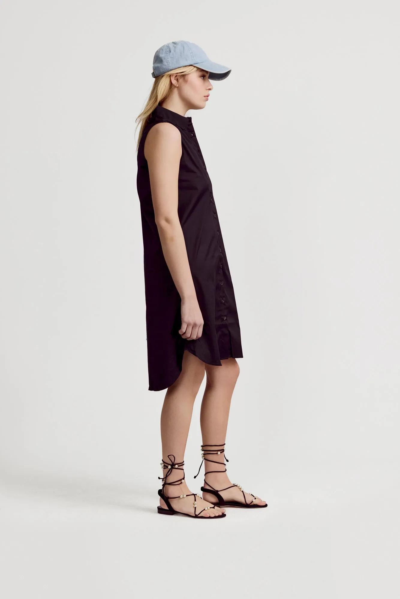 The Sleeveless Shirt Dress