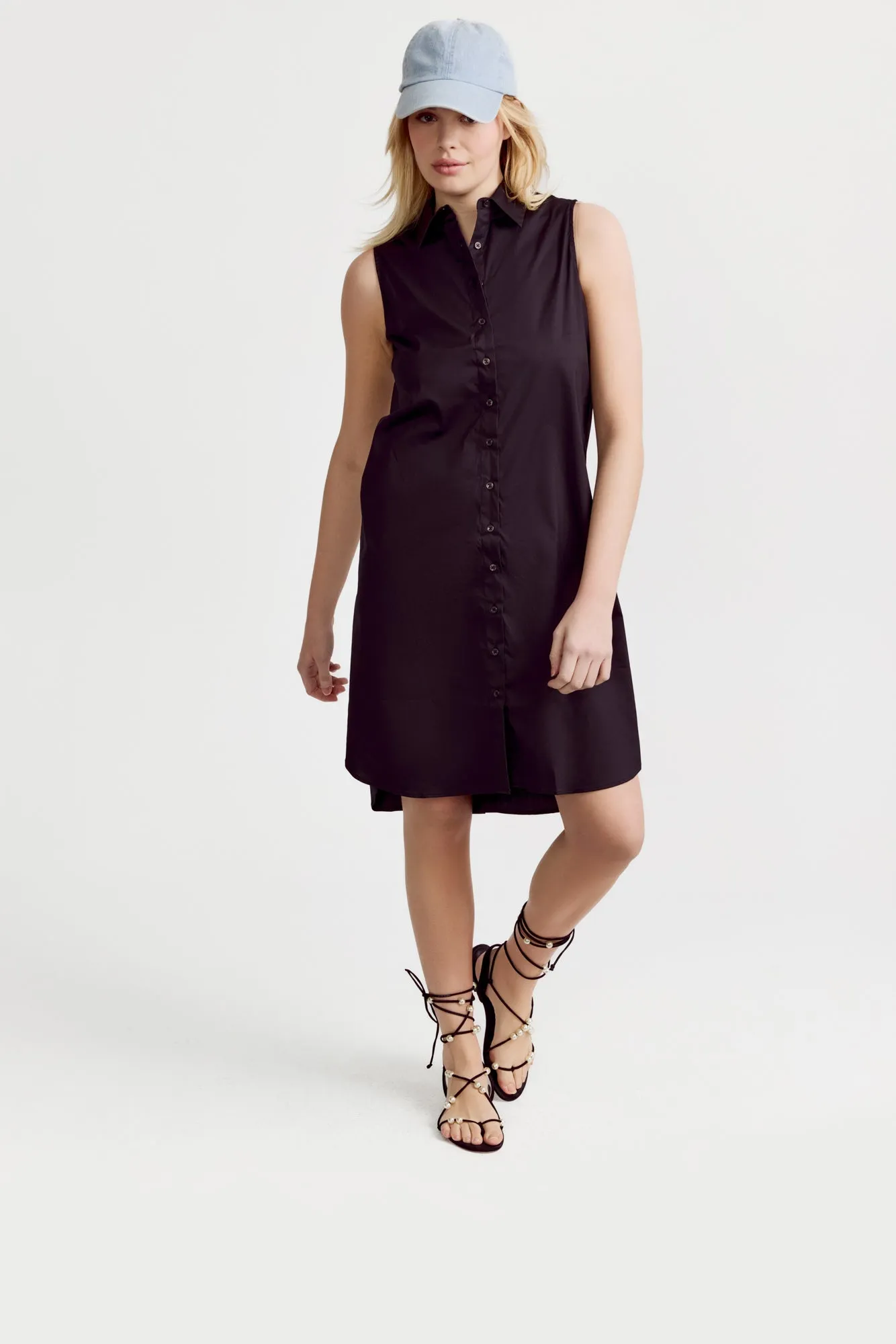 The Sleeveless Shirt Dress