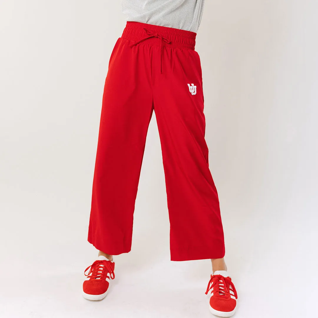 Utah Audrey Wide Leg Pants, Crimson