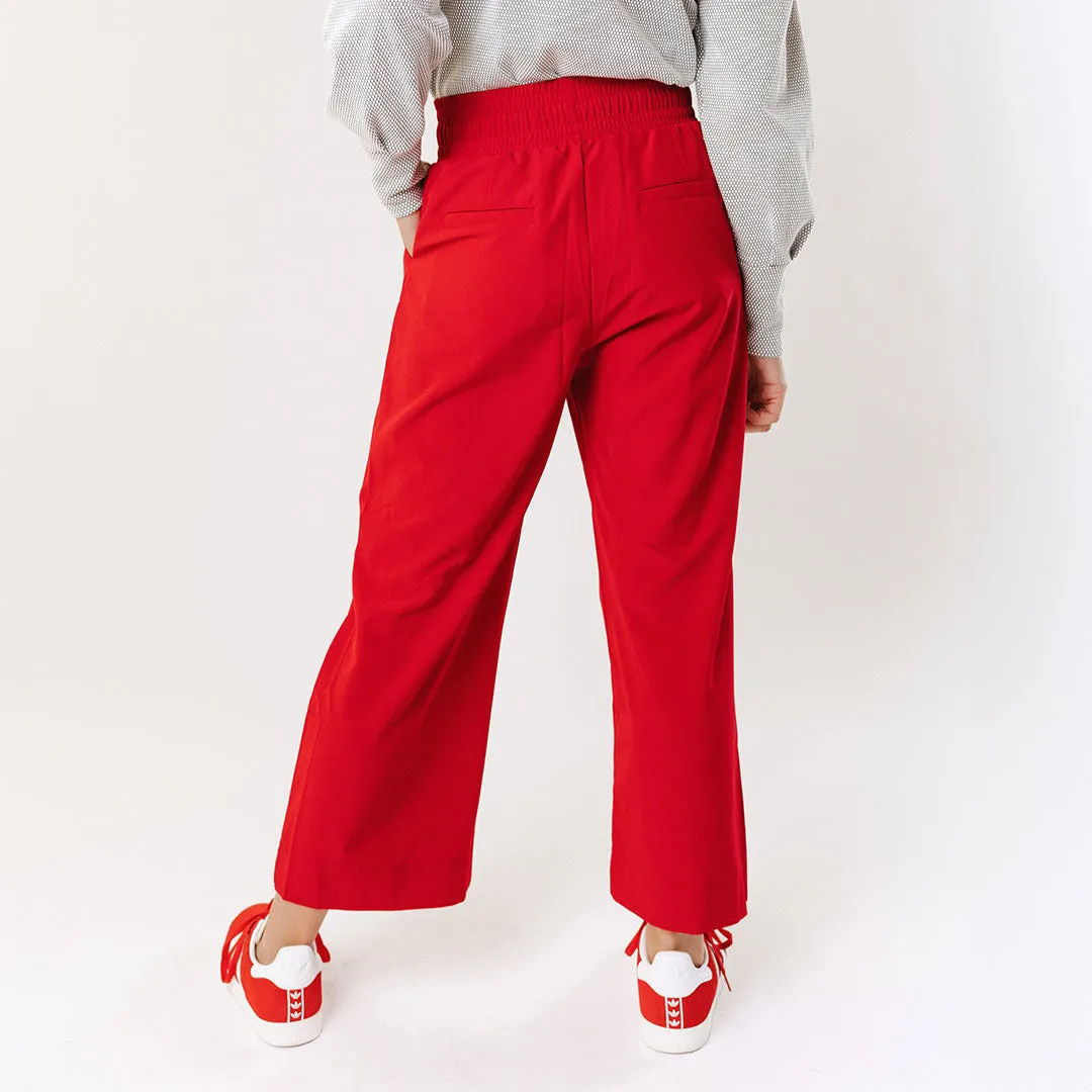 Utah Audrey Wide Leg Pants, Crimson