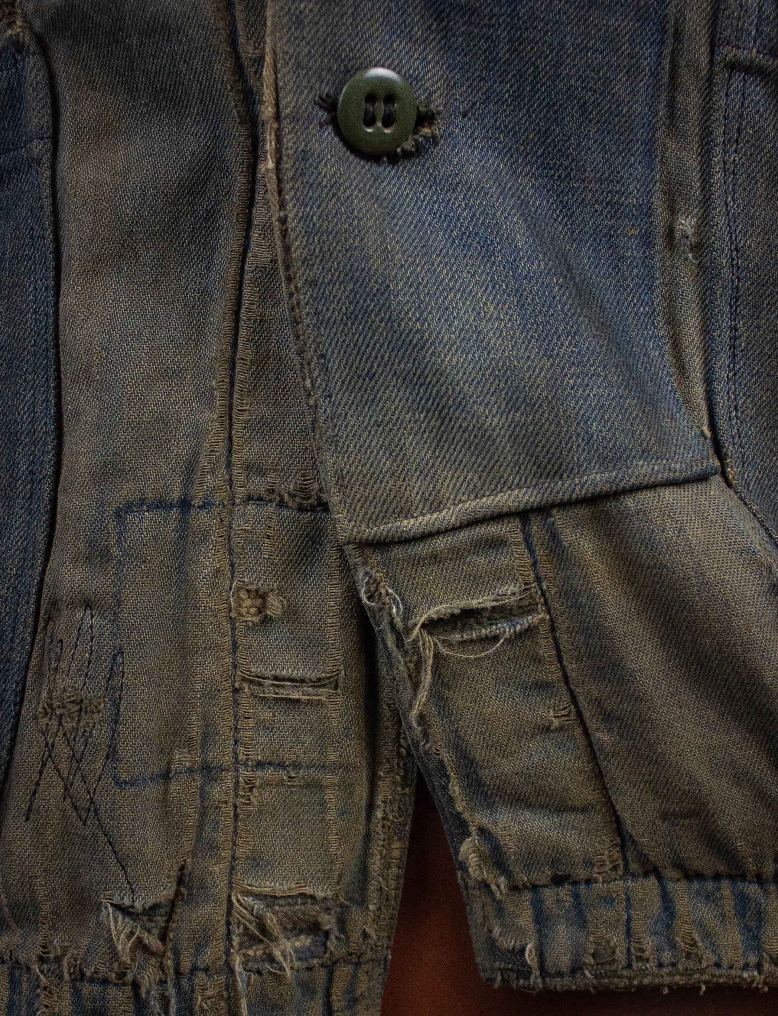 Vintage Denim Workwear Jacket 30s/40s Large