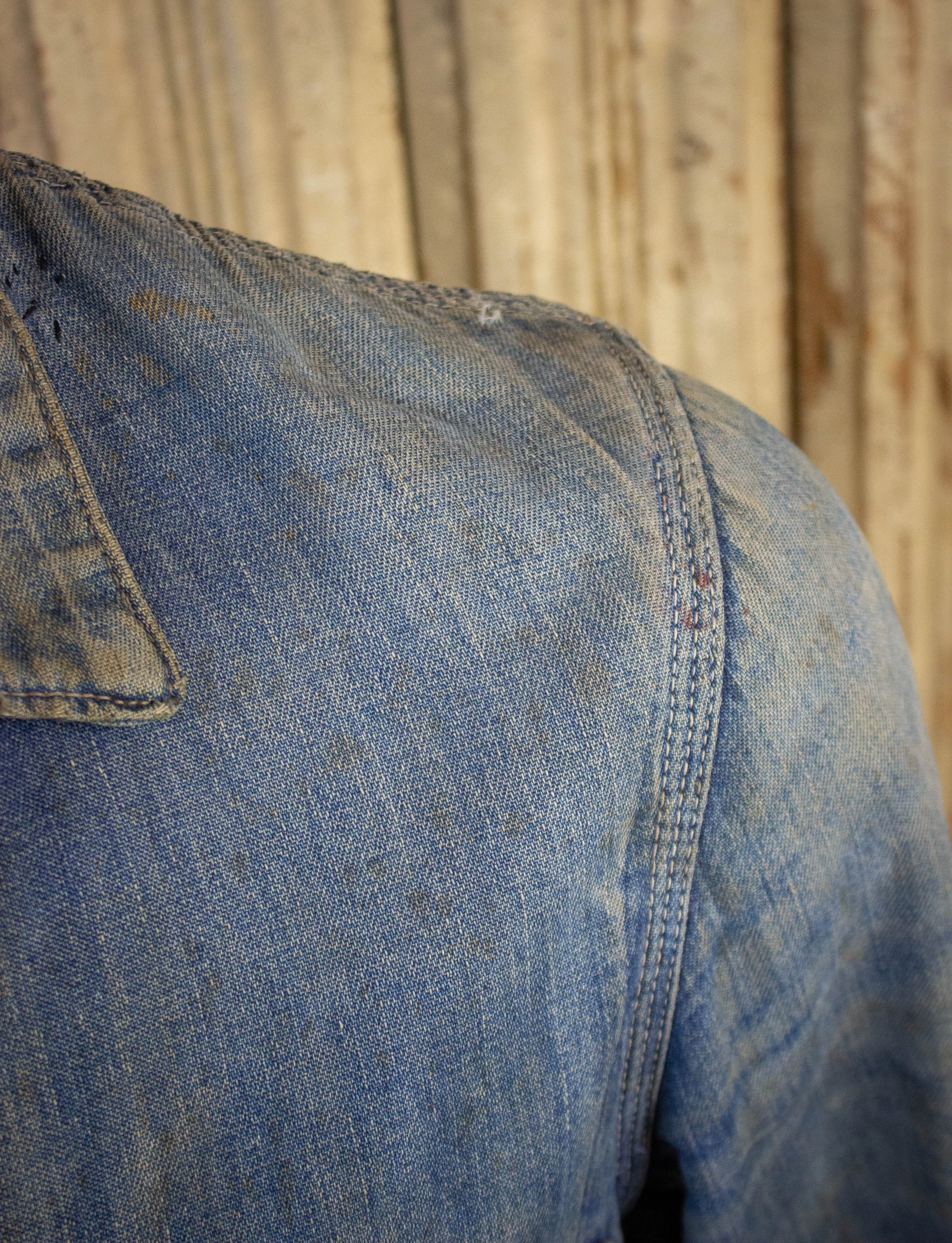 Vintage Denim Workwear Jacket 30s/40s Large