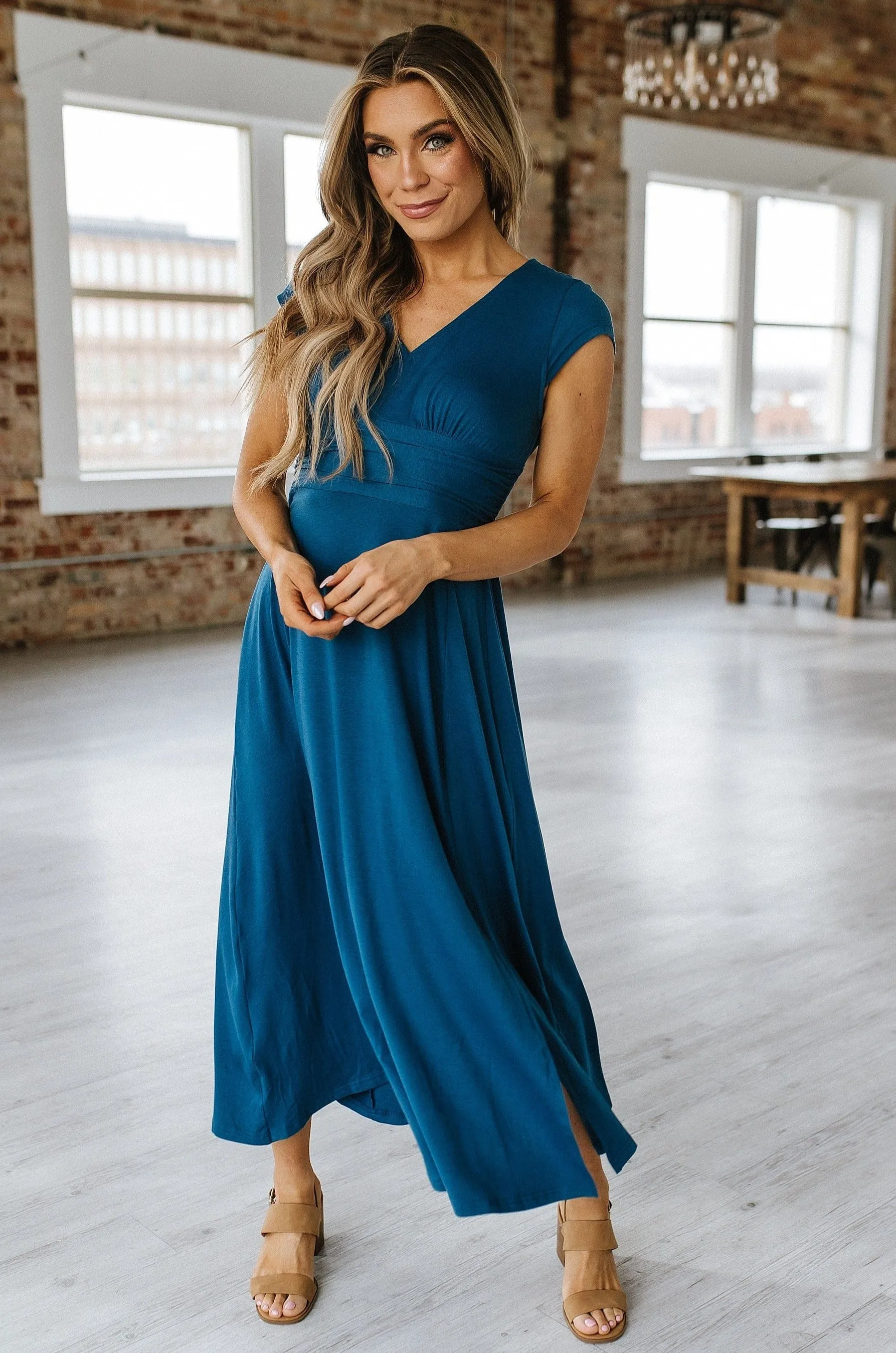 Walter V-Neck Maxi Dress | S-XL