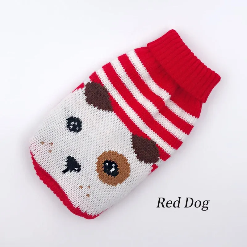 Warm Cartoon Design Cat/Dog Knitted Sweaters