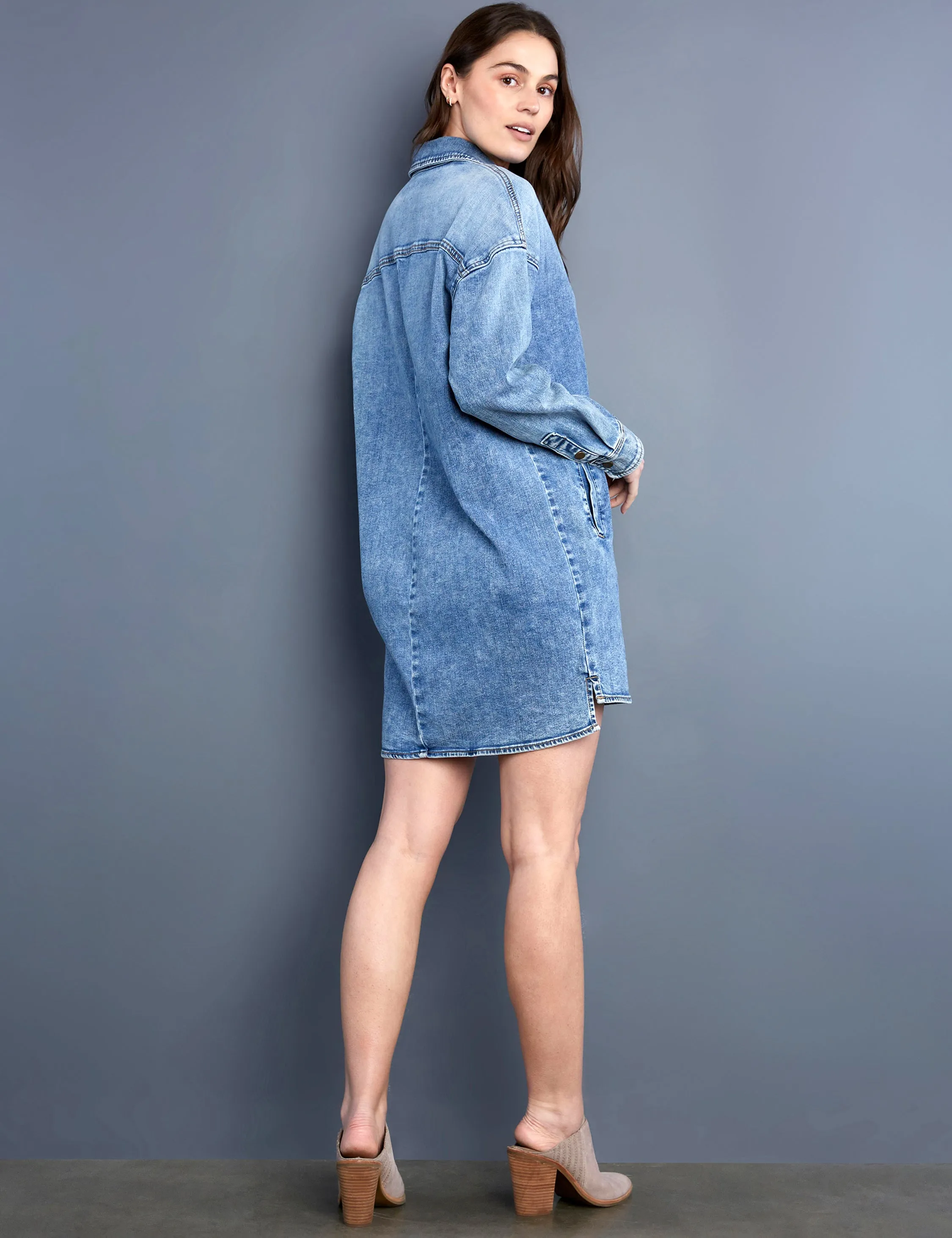 WL Denim Shirtdress