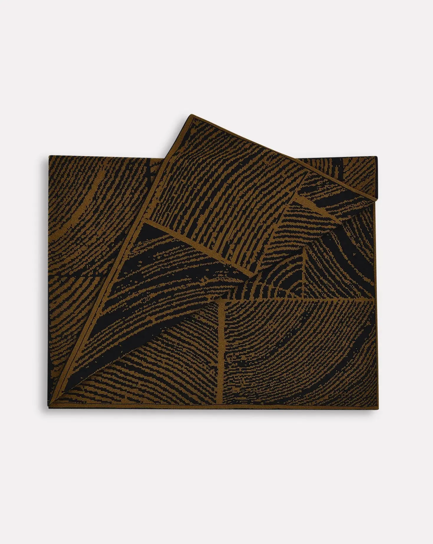 Wood Block Moss Throw