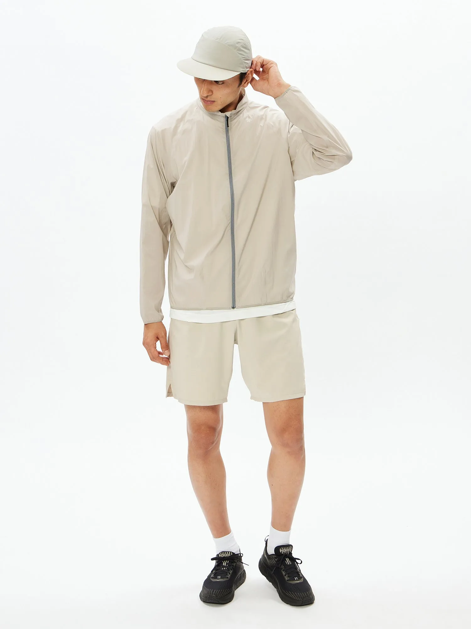 Zip-up Floating Wind Shell Jacket